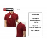 Lotto Premium PC Maroon Polo T shirt